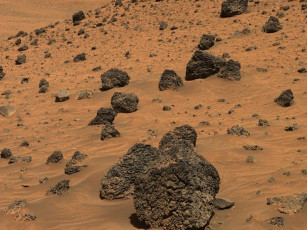 Картинка вулканический валун на марсе космос марс
