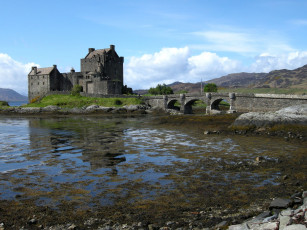 обоя eilean, donan, castle, города, замок, эйлиан, донан, шотландия