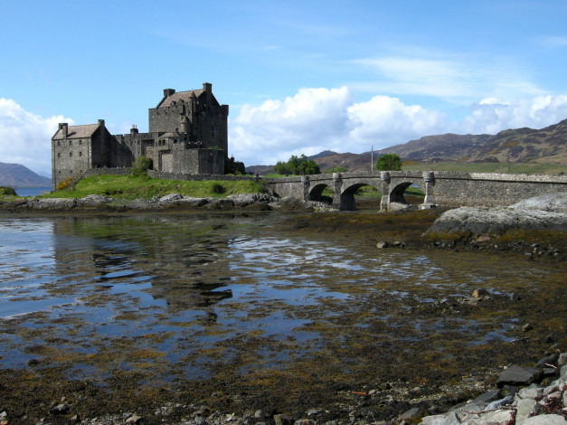 Обои картинки фото eilean, donan, castle, города, замок, эйлиан, донан, шотландия