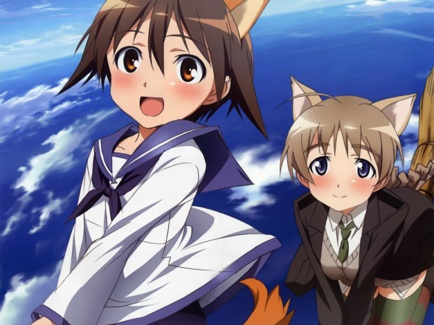 Обои картинки фото аниме, strike, witches