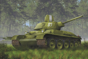 Картинка рисованные армия танки лес