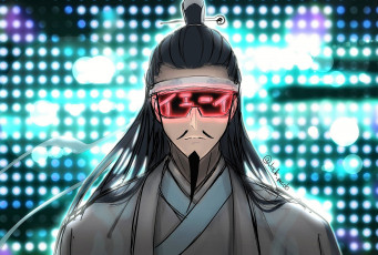 Картинка аниме mo+dao+zu+shi лань цижень очки