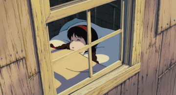обоя tenkuu no shiro laputa, аниме, девочка, сон, окно