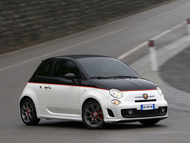 Обои картинки фото abarth, 500c, 2010, автомобили, fiat