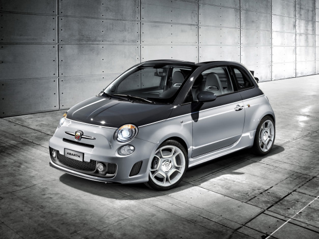 Обои картинки фото abarth, 500c, 2010, автомобили, fiat