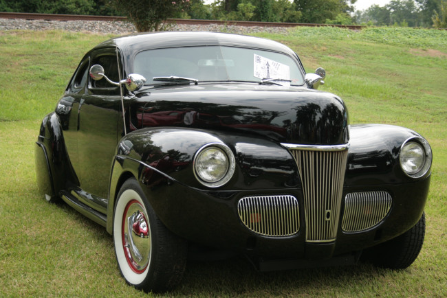 Обои картинки фото ford, 1941, автомобили, custom, classic, car, ретро, черный