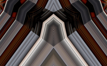 Картинка 3д графика fractal фракталы полосы