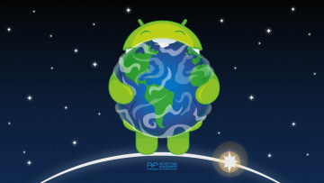 Картинка компьютеры android небо звезды