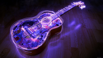 Картинка музыка -+другое свет гитара