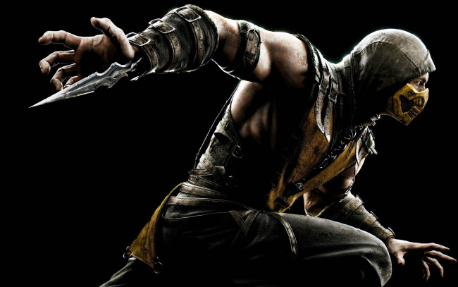 Обои картинки фото mortal kombat x, видео игры, - mortal kombat x, scorpion