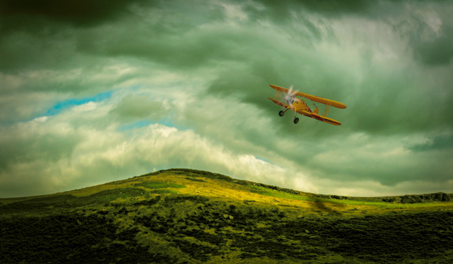 Обои картинки фото авиация, 3д, рисованые, v-graphic, самолёт