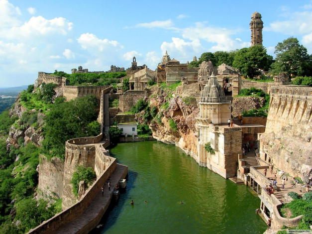 Обои картинки фото города, пейзажи, chittorgarh fort, india