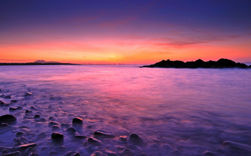 Картинка природа восходы закаты закат скалы море