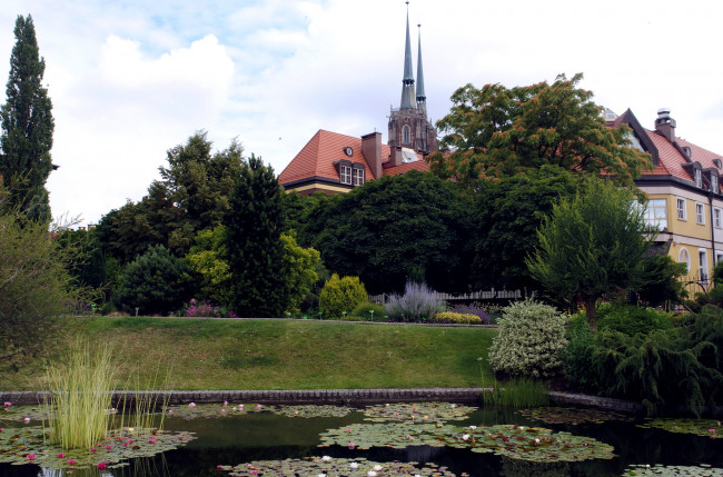 Обои картинки фото garden, wroclaw, poland, природа, парк