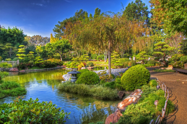Обои картинки фото earl, burns, miller, japanese, garden, california, природа, парк