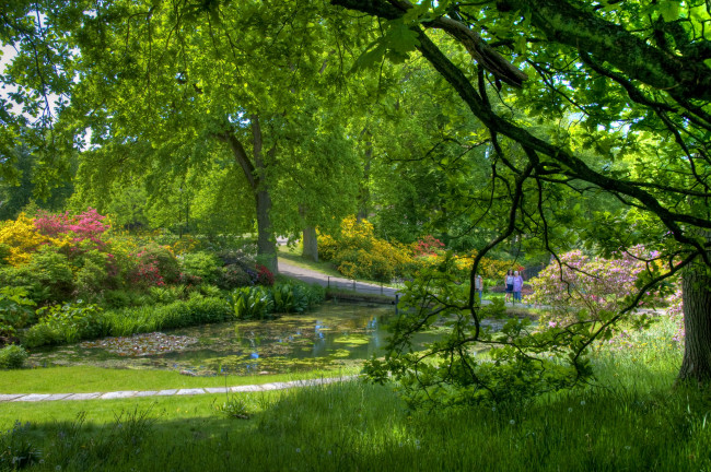 Обои картинки фото gardens, of, sofiero, castle, helsingborg, sweden, природа, парк