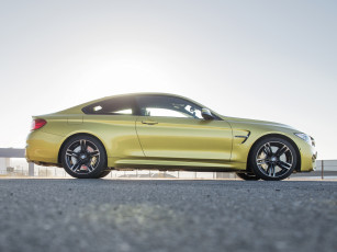 Картинка автомобили bmw coupе f82 za-spec m4 желтый 2014г