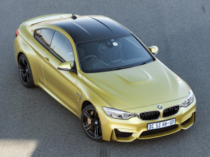 обоя автомобили, bmw, coupе, m4, желтый, 2014г, f82, za-spec