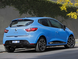 обоя автомобили, renault, clio, au-spec, 2013г, синий