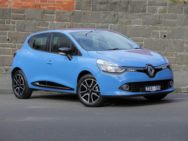 Обои картинки фото автомобили, renault, clio, au-spec, 2013г, синий