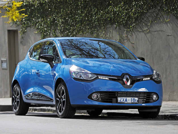 Обои картинки фото автомобили, renault, clio, au-spec, 2013г, синий