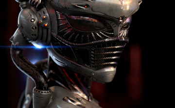 Картинка фэнтези роботы +киборги +механизмы cybernetic organism костюм маска человек sengjoon art