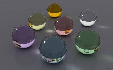 Картинка 3д+графика шары+ balls цвета фон шары