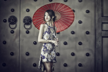 Картинка девушки -unsort+ азиатки девушка зонт азиатка