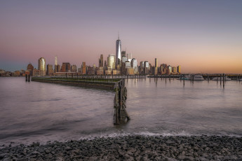 Картинка manhattan города нью-йорк+ сша побережье