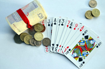 обоя разное, настольные игры,  азартные игры, фунты, монеты, карты, банкноты