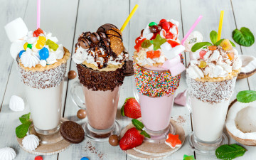 Картинка еда мороженое +десерты орео лакомство печенье ягоды десерты бокалы