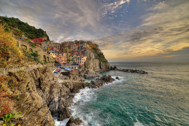 Обои картинки фото manarola, города, - пейзажи, побережье