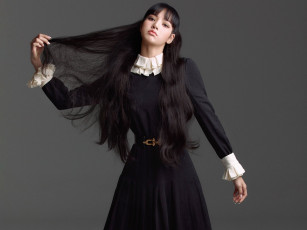 Картинка музыка black+pink азиатка платье длинные волосы blackpink