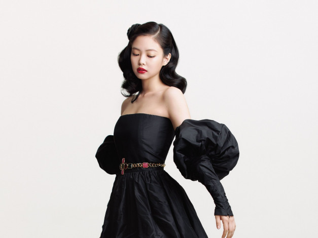Обои картинки фото музыка, black pink, азиатка, платье