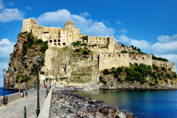обоя aragonese castle, italy, города, замки италии, aragonese, castle