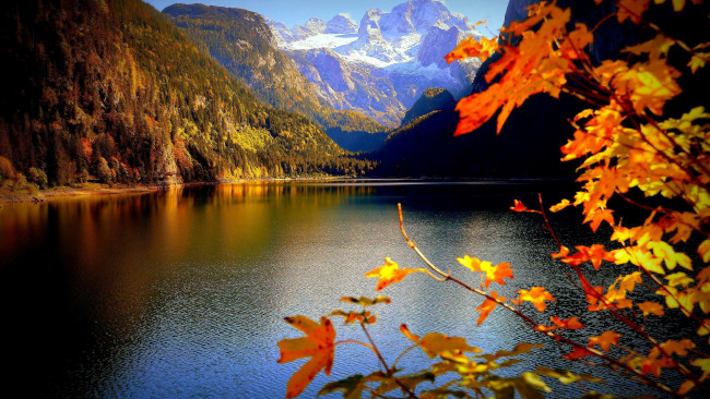 Обои картинки фото lake gosau, upper austria, природа, реки, озера, lake, gosau, upper, austria