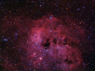 Картинка ic 410 ngc 1893 космос галактики туманности