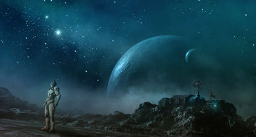 Картинка 3д графика atmosphere mood атмосфера настроения планеты звёздыюантены