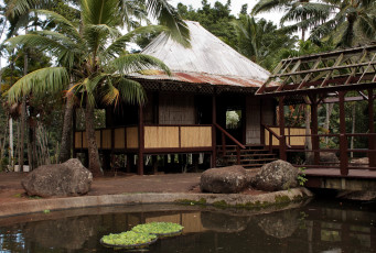 Картинка hawaii bahay kubo филиппинский дом разное сооружения постройки тропики