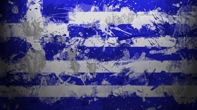 Обои картинки фото 3д, графика, textures, текстуры, греция, греческая, республика, флаг, краски