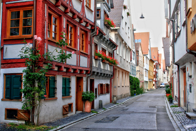 Обои картинки фото германия, ульм, города, улицы, площади, набережные