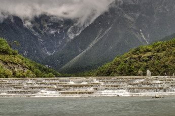 Картинка lijiang china природа реки озера пороги горы река