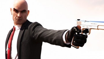 Картинка hitman absolution видео игры оружие мужчина