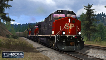 Картинка train simulator ts 2014 видео игры поезд рельсы