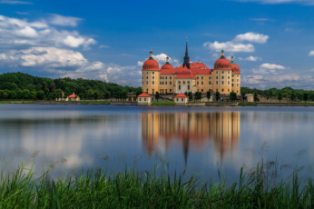 обоя moritzburg castle,  germany, города, замок морицбург , германия, отражение, замок, морицбург, germany, вода, moritzburg, castle