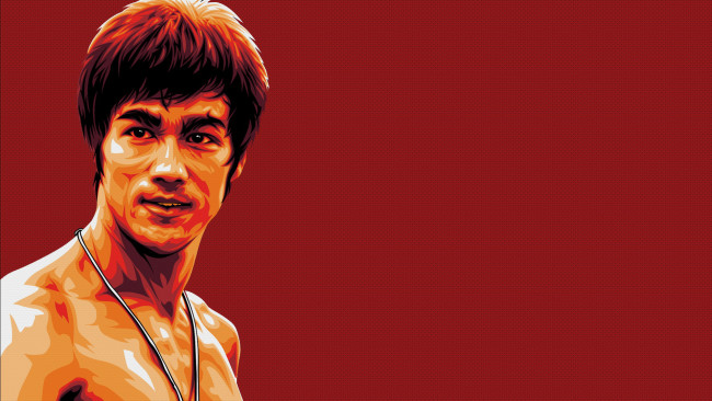 Обои картинки фото рисованные, люди, bruce, lee