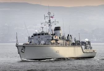 обоя hms bangor, корабли, другое, боевой, флот