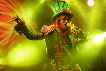 обоя mad hatter from mad t party, музыка, - другое, микрофон, солист