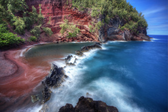 Картинка природа побережье скала бухта море