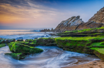 Картинка природа побережье волны скалы берег океан